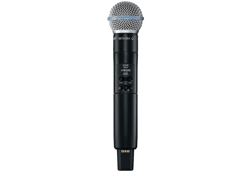 Shure SLXD2/B58=-G59 - handheld transmitter with Beta®58A capsule, 470–514 MHz