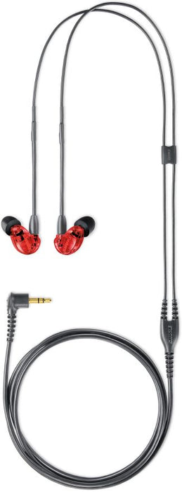 Shure SE215 Special Edition Headphones with Microphone, Red