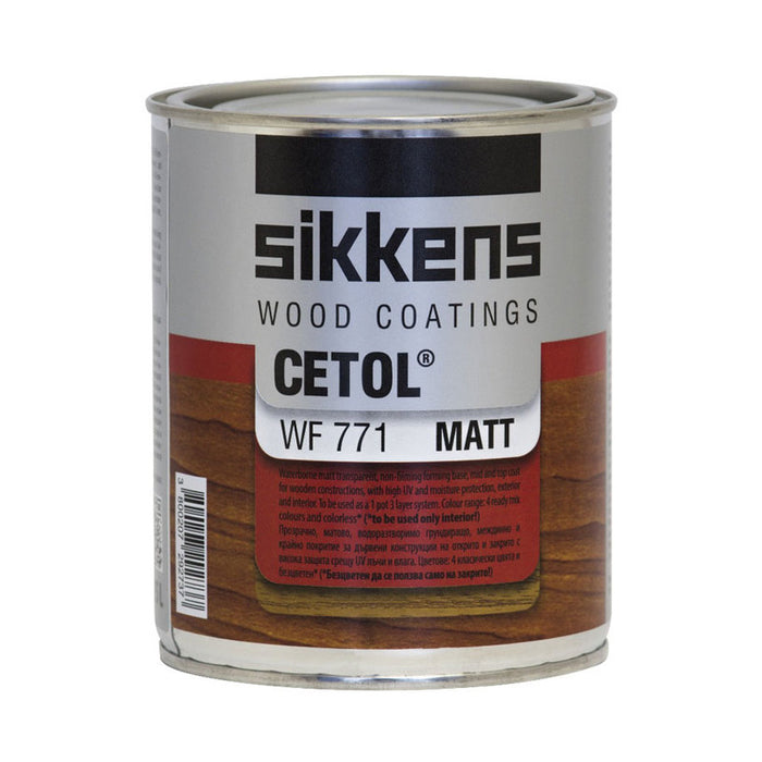 WATER-SOLUBLE VARNISH MAT FOR WOOD LIGHT OAK 0.75 L SIKKENS
