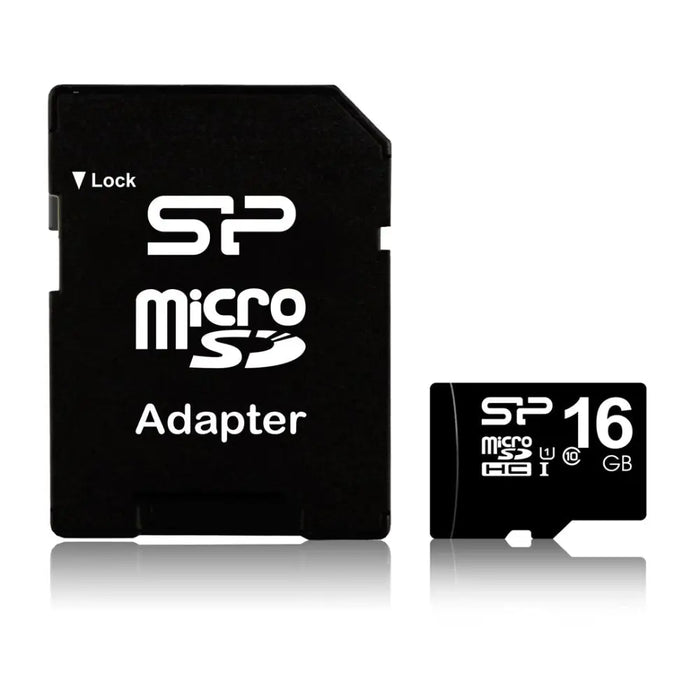 Silicon Power SP016GBSTH010V10SP memory card 16 GB MicroSDHC UHS-I Class 10 - SecureDigital flash