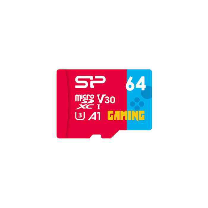 Memory card Silicon Power Superior Gaming 64GB, microSDHC/SDXC, Class 10, A1, V30, UHS-I U3, SD Adapter
