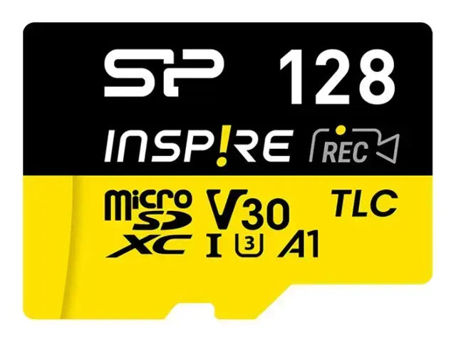 Memory card Silicon Power microSDXC Inspire 128GB, Class 10, UHS-I U3, V30, A1, A2 with SD adapter