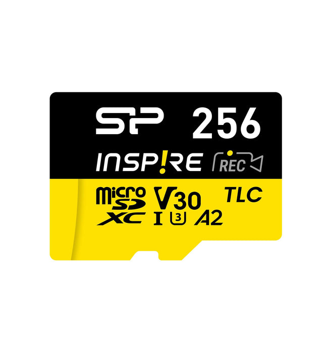 Memory card Silicon Power Inspire 256GB, microSDXC, Class 10, SD Adapter