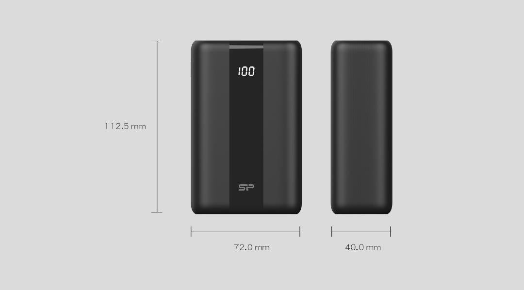 External battery Silicon Power QX55, 30000 mAh, Black