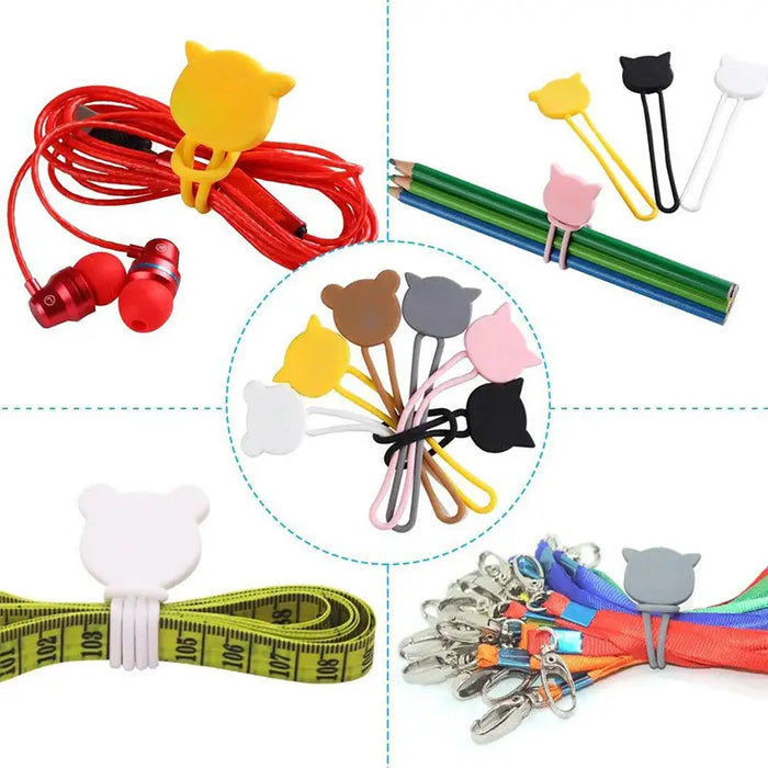 Silicone cable reel - yellow - Other cell phone equipment<<<HurtelXML