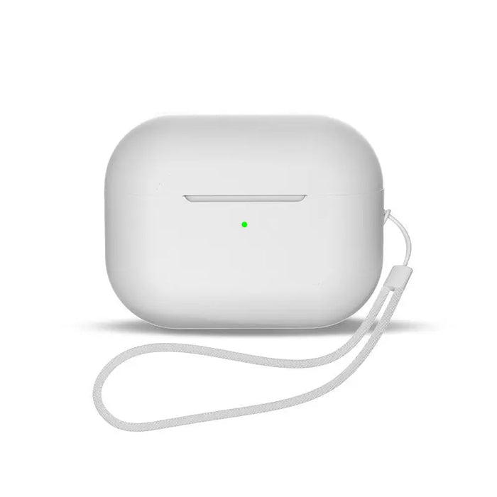 Silicone case for AirPods 1 / AirPods 2 + wrist strap lanyard - white - Cell phone cases and covers<<<HurtelXML