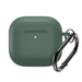 Silicone Case for Airpods 4 with Carabiner - Green - Cell phone cases and covers<<<HurtelXML