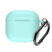 Silicone Case for Airpods 4 with Carabiner - Mint - Cell phone cases and covers<<<HurtelXML