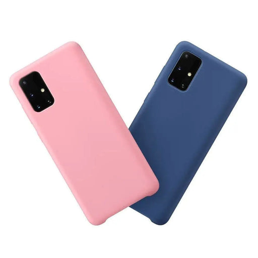 Silicone Case Soft Flexible Rubber Cover for Samsung Galaxy A03s blue - Cell phone cases and covers<<<HurtelXML