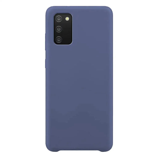 Silicone Case Soft Flexible Rubber Cover for Samsung Galaxy A03s blue - Cell phone cases and covers<<<HurtelXML