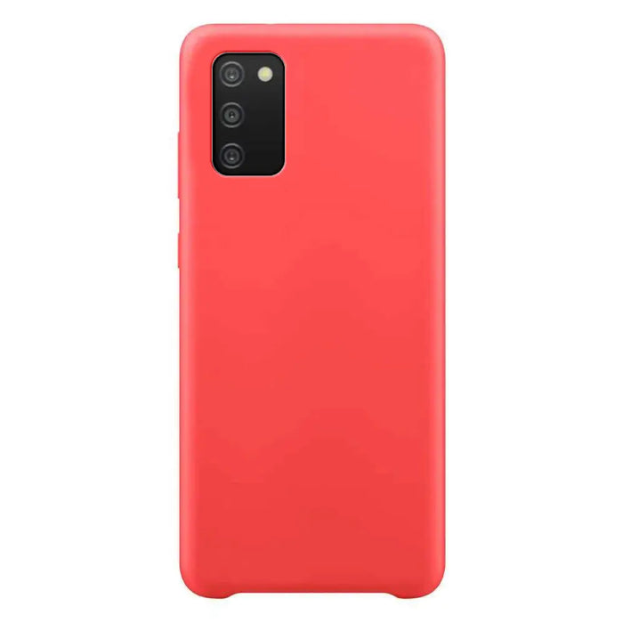 Silicone Case Soft Flexible Rubber Cover for Samsung Galaxy A03s red - Cell phone cases and covers<<<HurtelXML