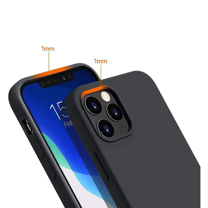 Silicone Case Soft Flexible Rubber Cover for Xiaomi Redmi Note 10 5G / Poco M3 Pro black - Cell phone cases