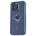 Silicone case with Swarovski crystals Kingxbar Wish Series for iPhone 15 - blue - Cell phone cases