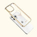 Silicone case with Swarovski crystals Kingxbar Wish Series for iPhone 14 Plus - gold - Cell phone cases
