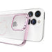 Silicone case with Swarovski Kingxbar Wish Series crystals for iPhone 14 Pro Max - pink - Cell phone cases