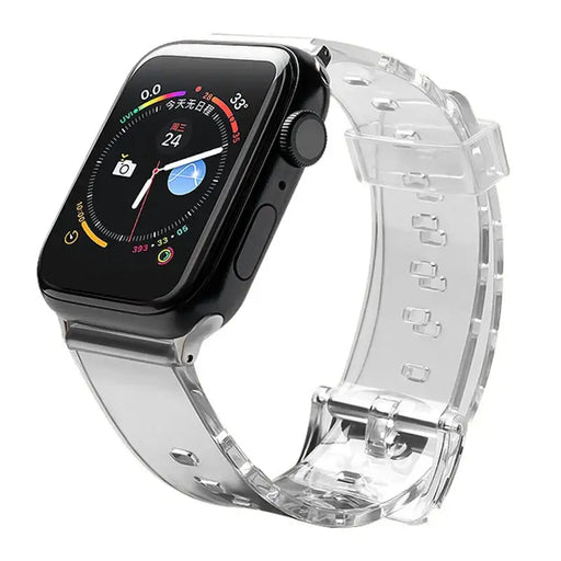 Silicone Strap Bracelet Bracelet Strap Light for Apple Watch 38 / 40 mm - Black - Smartwatch straps