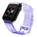 Silicone Strap Bracelet Bracelet Strap Light for Apple Watch 42 / 44 mm - Purple - Smartwatch straps