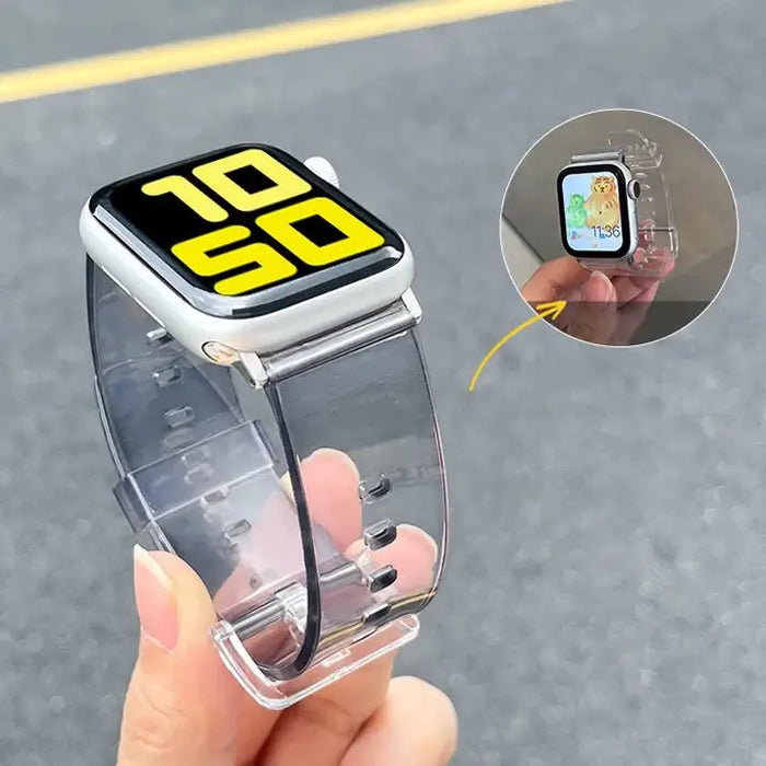 Silicone Strap Bracelet Bracelet Strap Light for Apple Watch 42 / 44 mm - Yellow - Smartwatch straps