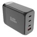 Silver Monkey SMA155 200W GaN charger 3xUSB-C PD USB-A QC 3.0 with detachable power cable - black - Cell phone USB