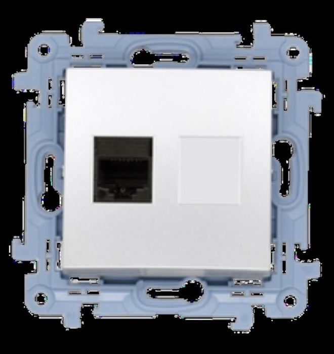 COMPUTER SOCKET SINGLE - SILVER