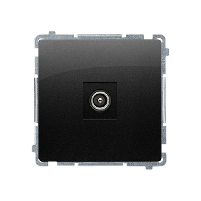 SIMON BASIC MAT BLACK TV SOCKET