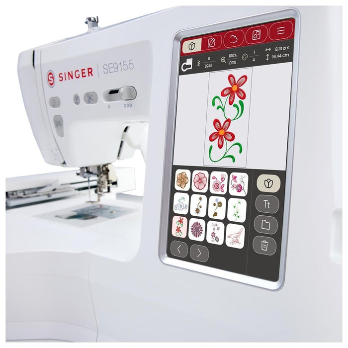 SINGER Embroidery sewing machine SE9155 Electric current White