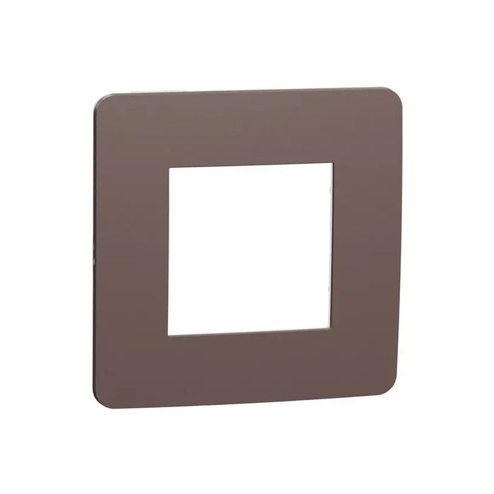 SINGLE FRAME CHOCOLATE WITH EDGE ANTHRACITE SCHNEIDER UNICA (NU280217) - Ключове и
