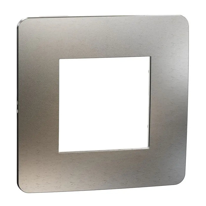 SINGLE FRAME LIGHT ALUMINUM SCHNEIDER UNICA (NU280255M) - Ключове и контакти<<<Електроматериали<<<Praktiker&&&Ключове и