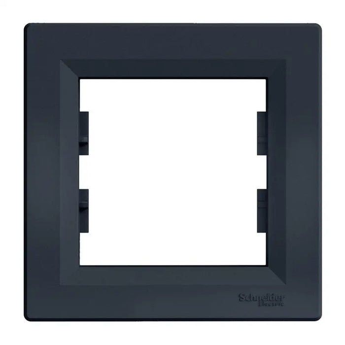 SINGLE HORIZONTAL FRAME ANTHRACITE SCHNEIDER ASFORA - Ключове и контакти<<<Електроматериали<<<Praktiker&&&Ключове и
