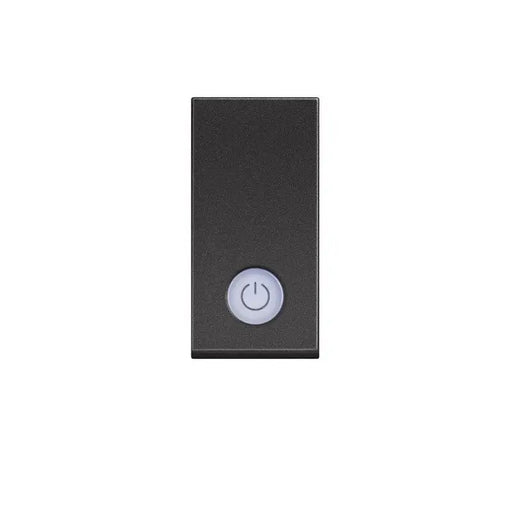 SINGLE MODULE BOILER KEY WITH LED INDICATOR CLASSIA LEGRAND - BLACK - Ключове контакти димери и