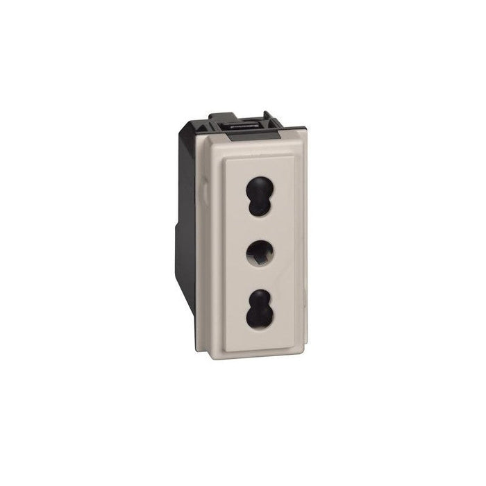 SINGLE-MODULE CONTACT ITALIAN STANDARD 10/16A LIVING NOW LEGRAND - CREAM - Ключове контакти димери и