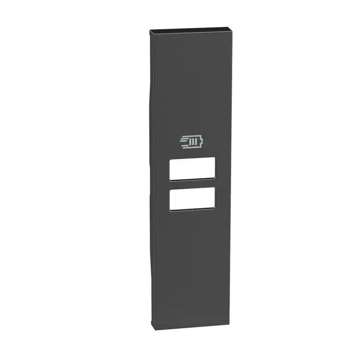 SINGLE-MODULE USB FACEPLATE LN KG13C LIVING NOW BITICINO - BLACK - Ключове контакти димери и