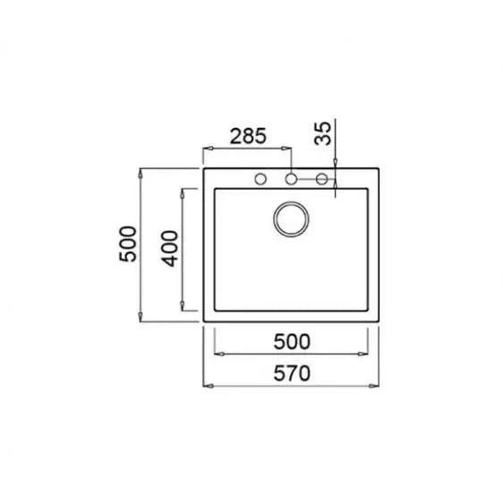 Sink TEKA FORSQUARE 50.40 TG BEIGE - Еднокоритни мивки за вграждане<<<Мивки за вграждане<<<Уреди за