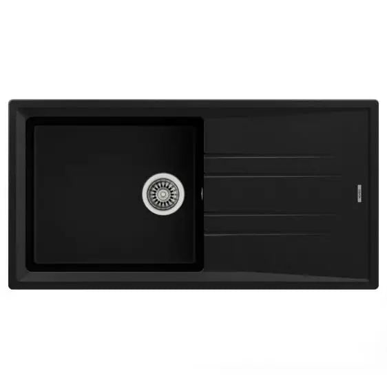 Sink TEKA STONE 60 L-TG black - Еднокоритни мивки за вграждане<<<Мивки за вграждане<<<Уреди за вграждане<<<TechnoMix