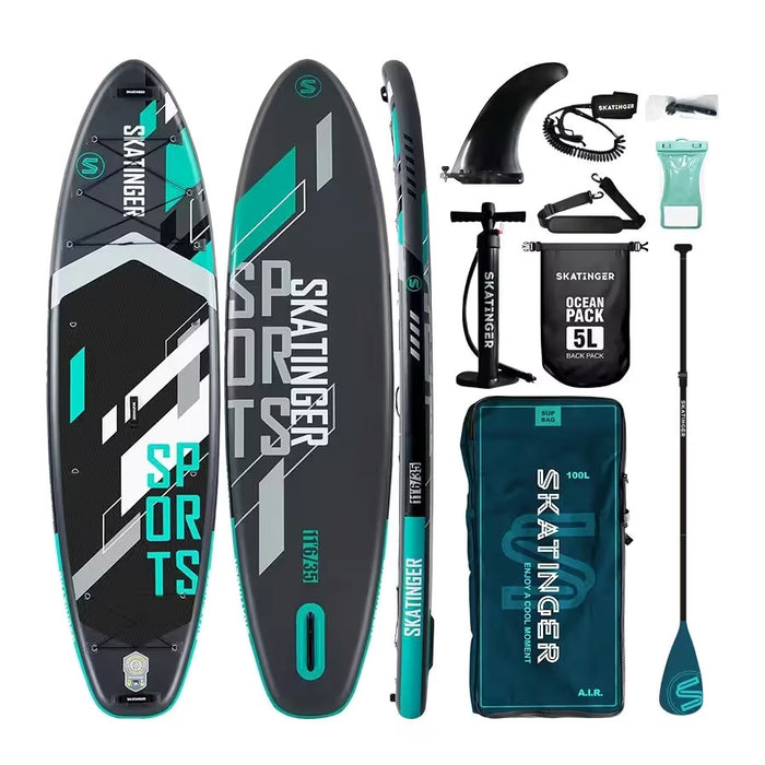 SKATINGER Grey Sports 350x89x15 Yoga SUP Board