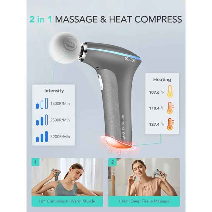 SKG F5-EN massage gun for the whole body - gray - Sport products<<<HurtelXML&&&MassagersFIR-MAS<<<Physiotherapy