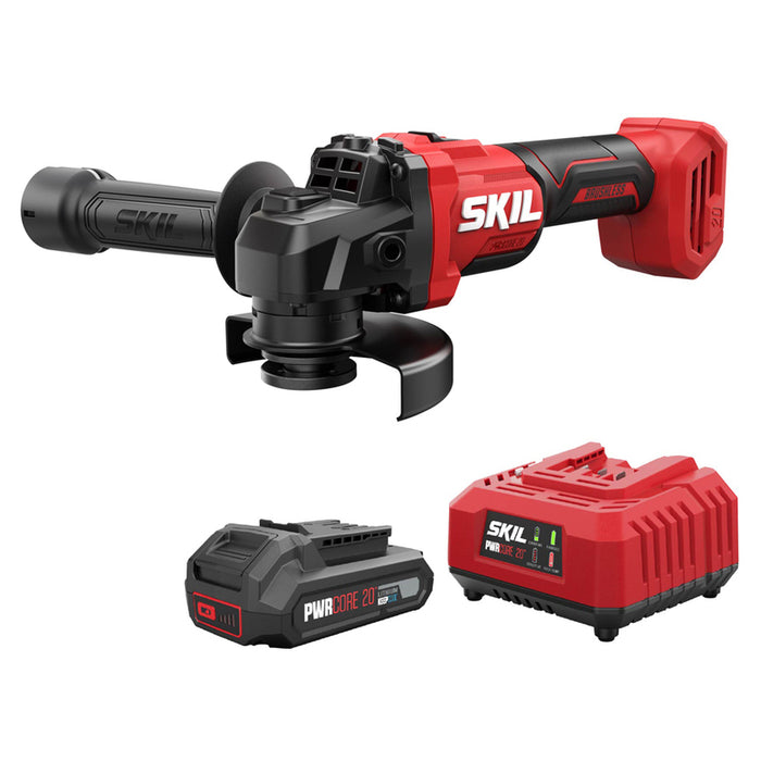 CORDLESS BRUSHLESS ANGLE GRINDER SKIL AG1E3923CA 18 V, 125 mm, 2.00 Ah, NUMBER OF BATTERIES 1