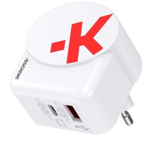 Adapter-charger SKROSS Euro USB Charger AC45PD, USB-A, USB-C
