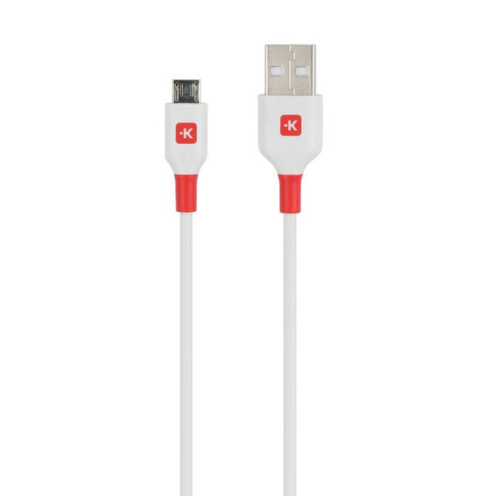 Cable Skross, micro-USB - USB-A 2.0 male, 1.2m, White