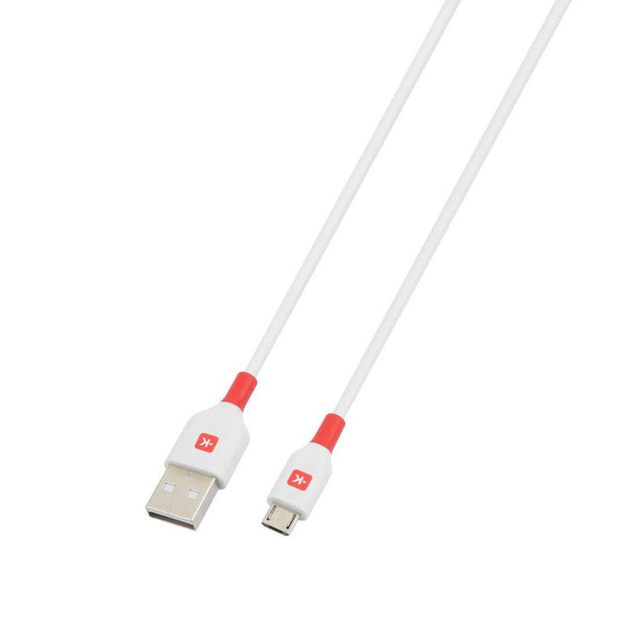 Cable Skross, micro-USB - USB-A 2.0 male, 1.2m, White