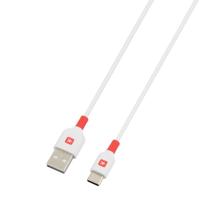 Cable Skross, USB-C - USB-A 2.0 male, 2.0m, White