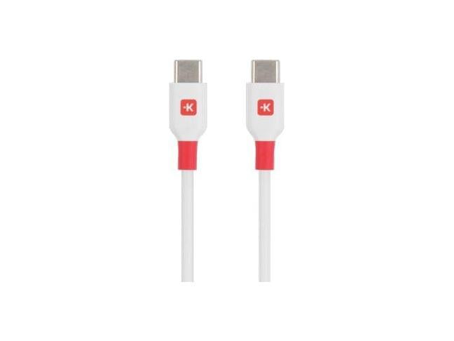Cable Skross, USB-C - USB-C male, USB 2.0, 1.2m, White