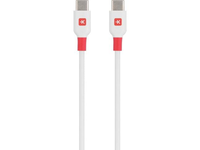 Cable Skross, USB-C - USB-C male, USB 2.0, 1.2m, White