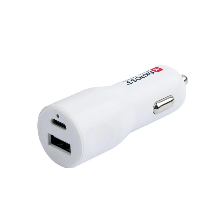 SKROSS car charger, USB-A, USB-C, PD, 20W