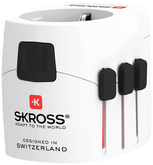 Adapter SKROSS PRO Light, 2 x USB-A, World, White