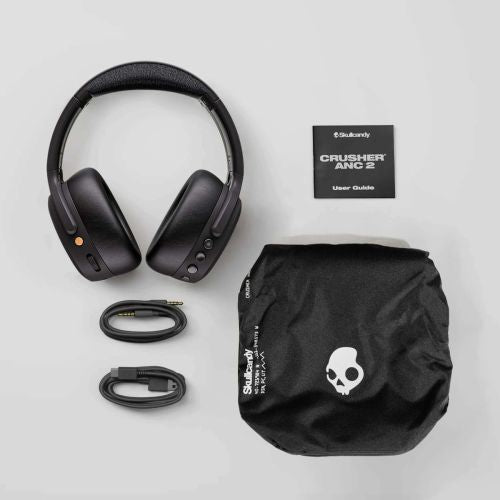 Skullcandy Crusher Bluetooth Wireless Over-ear Headphones, BT 5.0, Black EU (S6CRW-K591)