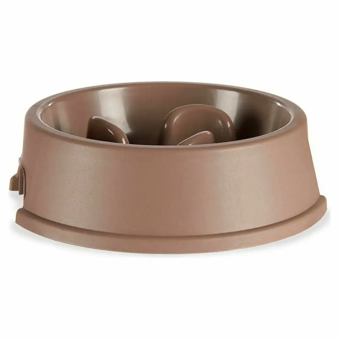 Slow Eating Food Bowl for Pets Mascow Beige Plastic 1,5 L 27 x 7,5 x 27 cm (12 Units) - Домашни Животни<<<Дом