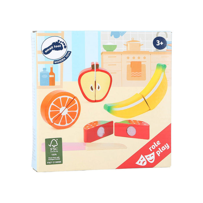 ROLE PLAY TOY SMALL FOOT SET FRUIT-WOODEN