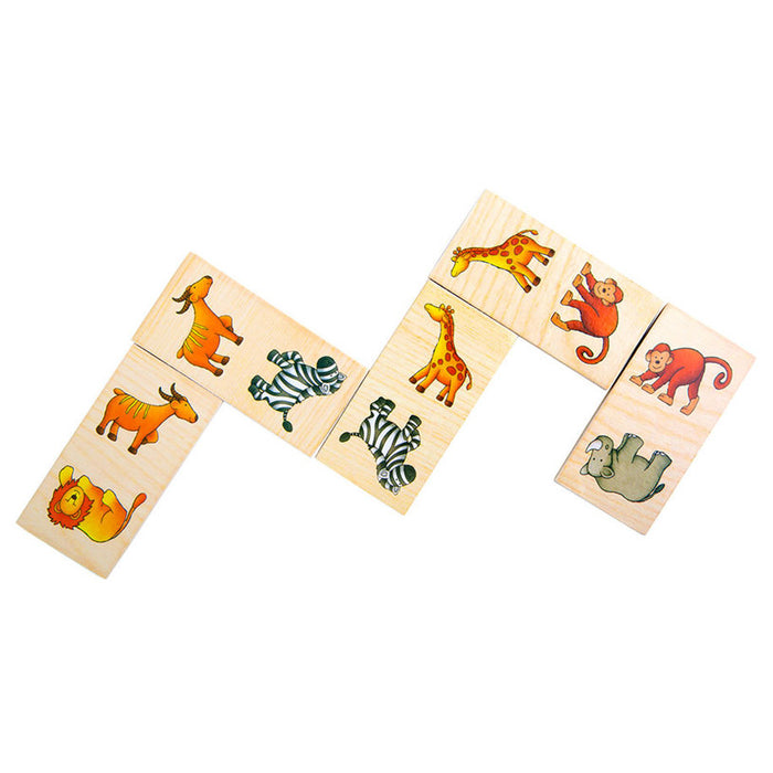SMALL FOOT DOMINO SAFARI GAME 28 PIECES