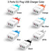 Smart adapter Qualcomm 3.0 Quick Charge with three ports 3A 2.1A - Adapters
